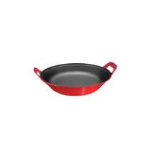 Panela Risoto Ferro Fundido Vermelha Sem Tampa 2,5 L Panela Risoto Ferro Fundido Vermelha Sem Tampa 2,5 L