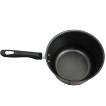 Panela RL Pequena Antiaderente teflon Tampa Vidro 14cm 1 L Preto