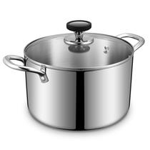 Panela Stock Pot EWFEN de Aço Inoxidável Tripla Camada 6,5 Quart