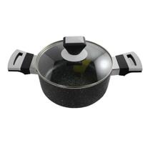 Panela Stonechef Tampa De Vidro 20Cm - Preto