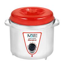 Panela Termocera Para Depilação Standard 700g Bivolt Sem Refil Branco Com Vermelho