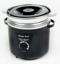 Panela Termocera para depilação Standard 900g Bivolt Com Refil Preta - MEGA BELL Panela Termocera para depilação Standard 900g Bivolt Com Refil Preta - MEGA BELL