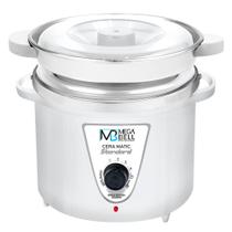 Panela Termocera para Depilação Standard 900g Bivolt Com Refil Todo Branco - Mega Bell Panela Termocera para Depilação Standard 900g Bivolt Com Refil Todo Branco - Mega Bell