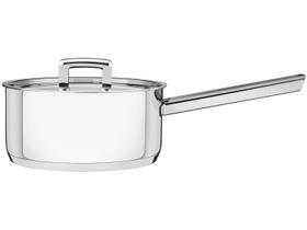 Panela Tramontina Brava em Aço Inox Fundo Triplo com Tampa Plana e Cabo 16 cm 1,4 L