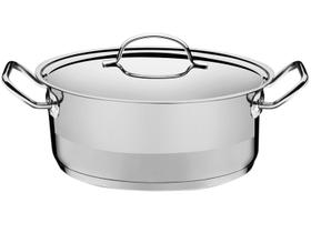 Panela Tramontina Professional em Aço Inox Fundo Triplo com Tampa Plana Detalhe Satinado 20 cm 2,9 L Panela Tramontina Professional em Aço Inox Fundo Triplo com Tampa Plana Detalhe Satinado 20 cm 2,9 L
