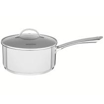 Panela Tramontina Una em Aço Inox com Fundo Triplo e Tampa de Vidro 16 cm 1,4 L 62281160