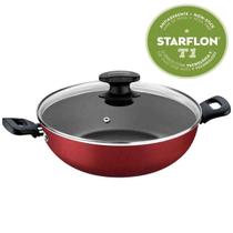 Panela Tramontina Wok Loreto 28Cm Vermelha Antiaderente