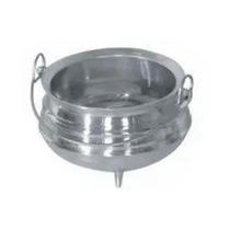 Panela Tripé Alumínio Polido 13 cm X 10 cm 0,9 Litros Feijao N 3 Sem Tampa