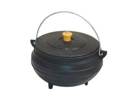 Panela Tripé De Ferro Fundido Com Tampa - Capacidade 8 Lt Panela Tripé De Ferro Fundido Com Tampa - Capacidade 8 Lt