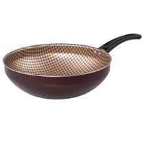 Panela Wok Antiaderente 28 cm 4,3 L MTA Flora Chocolate