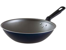 Panela Wok Antiaderente Tramontina de Alumínio - Ravena Azul 24cm