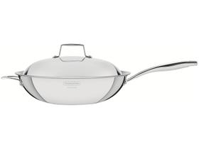 Panela Wok Antiaderente Tramontina Inox Grano 32cm