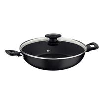 Panela Wok Antiaderente Tramontina Loreto com tampa 28cm grafite 27817120 Panela Wok Antiaderente Tramontina Loreto com tampa 28cm grafite 27817120