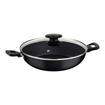 Panela wok antiaderente tramontina loreto grafite 28cm 3,3l