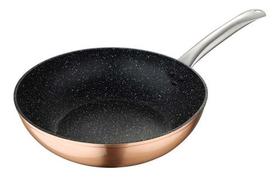 Panela Wok Dafne 28x5,5cm Feita de Alumínio Forjado Com Indução - Bergner Espanha