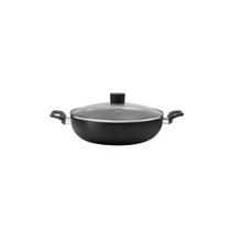Panela Wok Ebony Preto com Tampa 28 cm 3,55 L - Brinox
