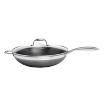 Panela Wok em aço Inox 34 cm 7,5 L Hive