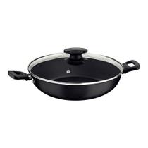 Panela Wok Loreto Em Aluminio Com Revestimento Em Antiaderente Starflon Max Grafite 28 Cm - TRAMONTI