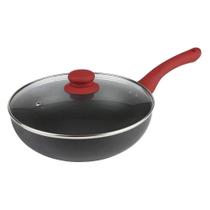 Panela Wok MOR Linha Aroma 2,5L Preto/Vermelho - 30050031