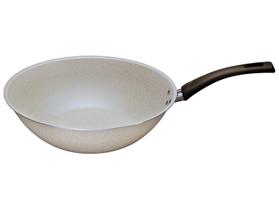 Panela Wok Multiflon de Alumínio Antiaderente Ekó Essencial Bege 28cm Panela Wok Multiflon de Alumínio Antiaderente Ekó Essencial Bege 28cm