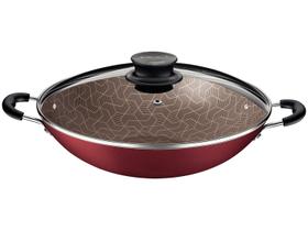Panela Wok Paris 36 cm 6 Litros Tramontina - Vermelho Panela Wok Paris 36 cm 6 Litros Tramontina - Vermelho
