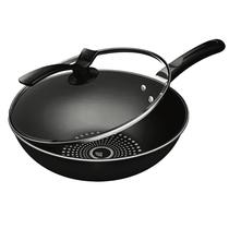 Panela Wok Preto Antiaderente 32cm Indução e Gás - Casa Prestige