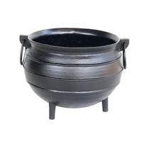 Panelão Caldeirão Bruxa Tripé Ferro Fundido Preto 20l 34cm