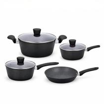 Panelas 4 Unidades Compatível Fogão Gás Elétrico Vitrocerâmico Antiaderente