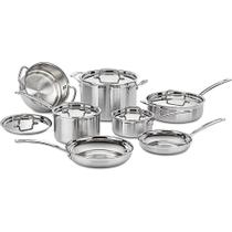 Panelas Cuisinart Aço Inox Multiclad Pro 12P Mcp-12N