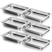 Panelas de mesa Steam WantJoin em tamanho real, pacote com 6, 2,5 polegadas, 201 SS Panelas de mesa Steam WantJoin em tamanho real, pacote com 6, 2,5 polegadas, 201 SS