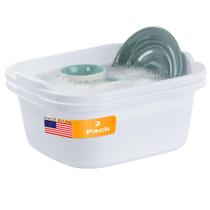 Panelas de prato Tribello, pacote com 2 unidades, para pia de cozinha, 12 litros pesados