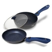 Panelas Polishop Ichef Ultra com Tampa - Sauté - Day By Day 24Cm - Azul Panelas Polishop Ichef Ultra com Tampa - Sauté - Day By Day 24Cm - Azul