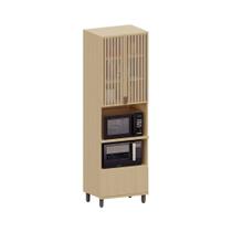 Paneleiro 100 MDF 2 Portas com Vidro 1 Gaveta com EspaÃo Torre Quente 70cm Aura Luciane Móveis Paneleiro 100 MDF 2 Portas com Vidro 1 Gaveta com EspaÃo Torre Quente 70cm Aura Luciane Móveis