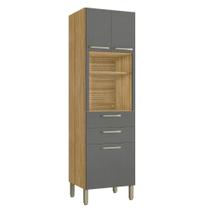 Paneleiro 2 Gavetas e 4 Portas Gatineau Freijó Gris Paneleiro 2 Gavetas e 4 Portas Gatineau Freijó Gris