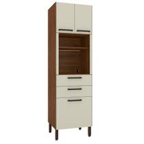 Paneleiro 2 Gavetas e 4 Portas Gatineau Nogueira Off White Paneleiro 2 Gavetas e 4 Portas Gatineau Nogueira Off White