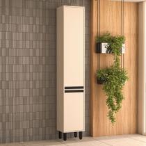 Paneleiro 2 Portas 214x37cm Com Design Compacto E Pintura Uv Em Mdp Politorno