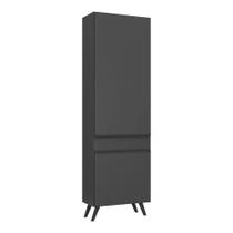 Paneleiro 2 Portas Veneza Multimóveis Preto