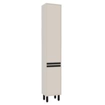 Paneleiro 36,8 Cm Koya 2 Portas 2 Prateleiras Creme - Politorno
