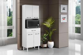 Paneleiro 4 Portas 1 Gaveta Branco - Aramóveis Paneleiro 4 Portas 1 Gaveta Branco - Aramóveis