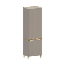 Paneleiro 4 Portas 70cm Lumina Luciane Móveis Cinammon/freijó