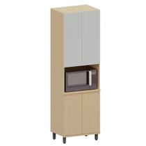 Paneleiro 4 Portas com Nicho para Micro-ondas Aurora