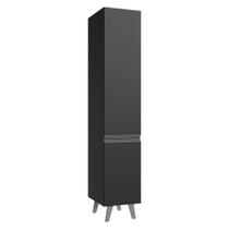 Paneleiro 40 cm 2 Portas Com Pés Preto Nice Madesa Paneleiro 40 cm 2 Portas Com Pés Preto Nice Madesa