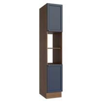 Paneleiro 40 Cm 2 Portas E 2 Nichos Branco/cinza Vik Madesa Rustic/azul