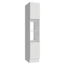 Paneleiro 40 cm 2 Portas e 2 Nichos Branco Glamy Madesa
