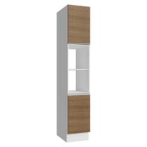 Paneleiro 40 cm 2 Portas e 2 Nichos Branco/Rustic Glamy Madesa Paneleiro 40 cm 2 Portas e 2 Nichos Branco/Rustic Glamy Madesa