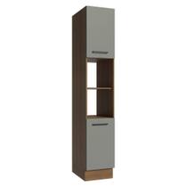 Paneleiro 40 cm 2 Portas e 2 Nichos Rustic/Cinza Agata Madesa Paneleiro 40 cm 2 Portas e 2 Nichos Rustic/Cinza Agata Madesa