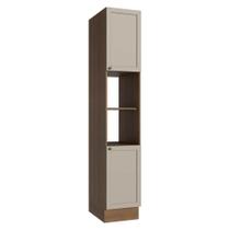 Paneleiro 40 cm 2 Portas e 2 Nichos Rustic/Crema Vik Madesa Paneleiro 40 cm 2 Portas e 2 Nichos Rustic/Crema Vik Madesa