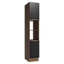 Paneleiro 40 Cm 2 Portas E 2 Nichos Rustic/preto Lux Madesa Rustic/preto Paneleiro 40 Cm 2 Portas E 2 Nichos Rustic/preto Lux Madesa Rustic/preto