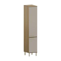 Paneleiro 40cm 2 Portas Isis Luciane Móveis Avelã-mocca Laca