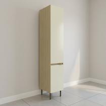 Paneleiro 40cm com 2 Portas e 4 Prateleiras Nanda Bege/Nature/Arenas
